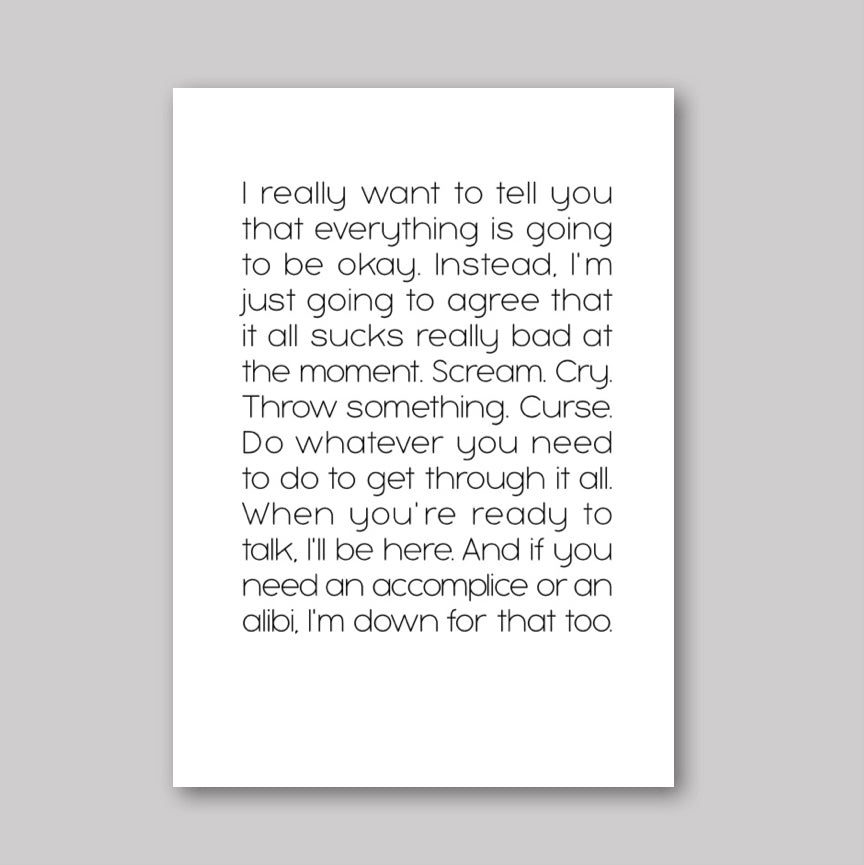 Accomplice or Alibi - What She Said Creatives