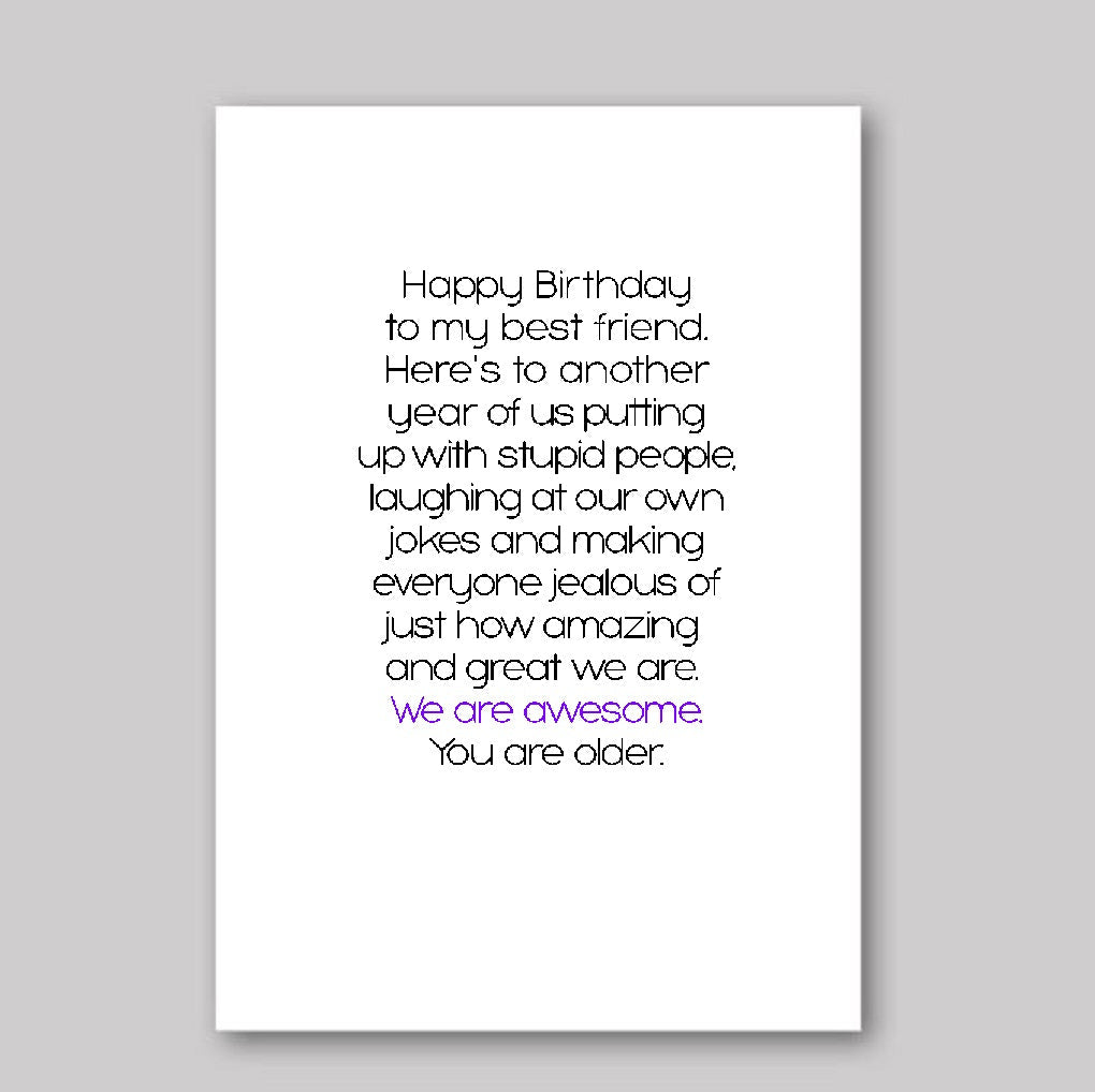 Best Friend Birthday - What She Said Creatives
