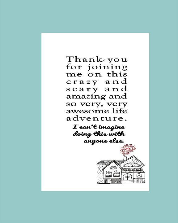 Crazy Adventure Partner Card - What She Said Creatives