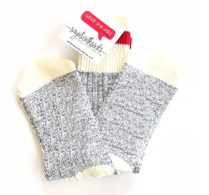 CUSTOM SOCKS BY YOU - What She Said Creatives