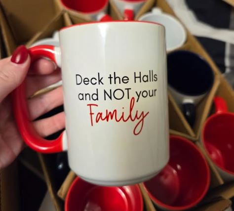 Deck the Halls Coffee Mug - What She Said Creatives