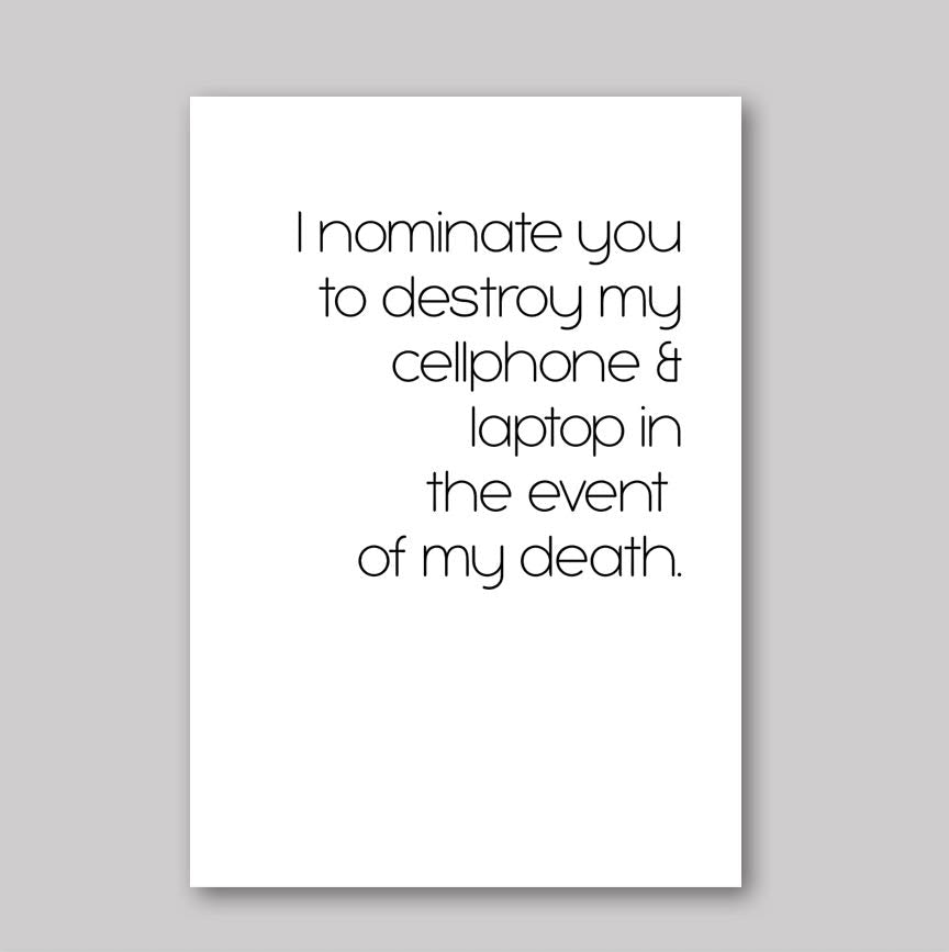 Destroy my Cellphone - What She Said Creatives
