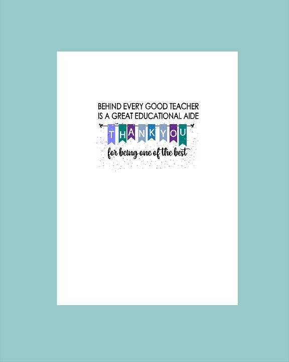 Educational Assistant Thank - You Card - What She Said Creatives