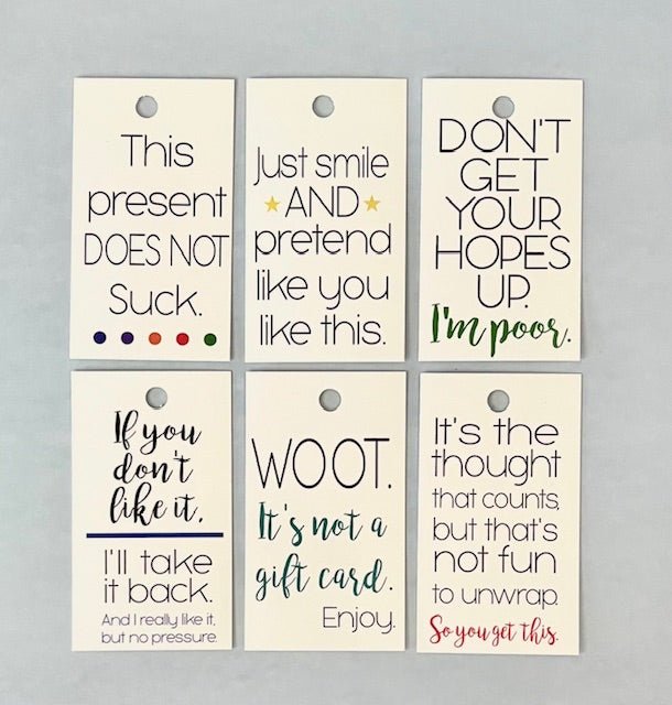 Everyday Gift Tags - What She Said Creatives