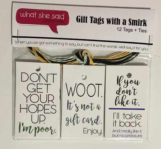 Everyday Gift Tags - What She Said Creatives