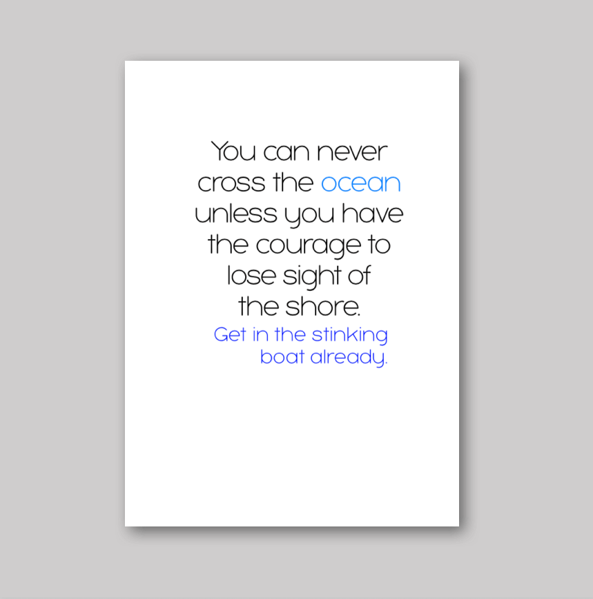 Get in the Boat - What She Said Creatives