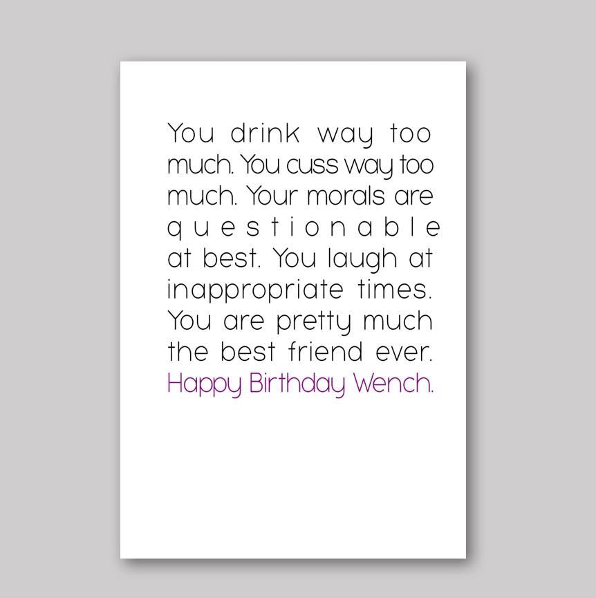 Happy Birthday Wench - What She Said Creatives