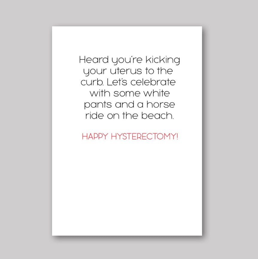 Happy Hysterectomy - What She Said Creatives