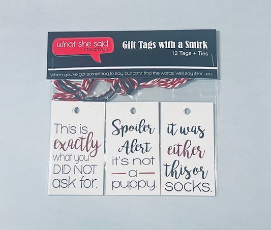 Holiday Gift Tags - What She Said Creatives