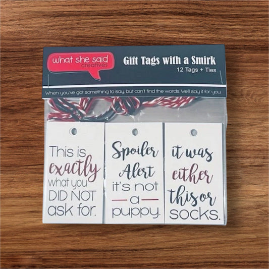 Holiday Gift Tags - What She Said Creatives