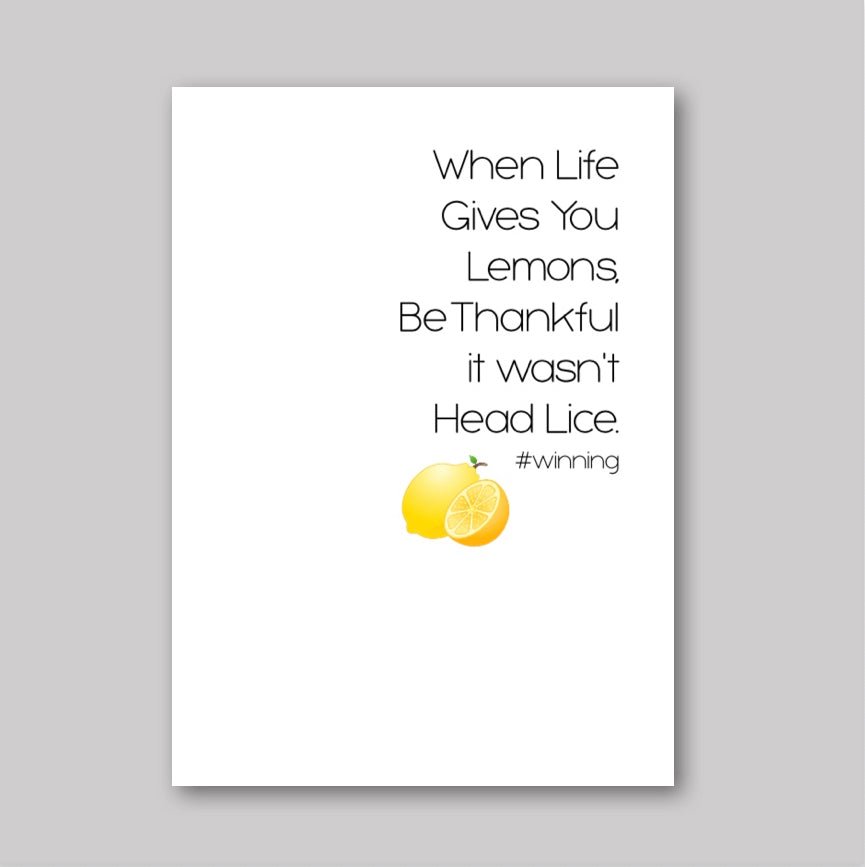 It's Not Head Lice - What She Said Creatives