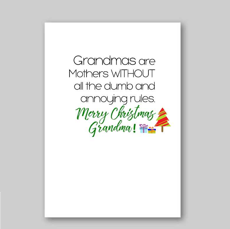 Merry Christmas Grandma - What She Said Creatives