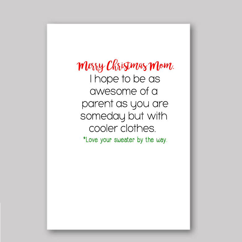 Merry Christmas Mom - What She Said Creatives