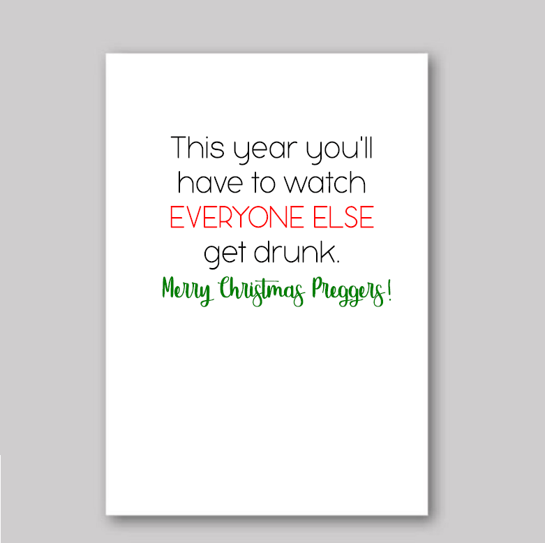 Merry Christmas Preggers - What She Said Creatives