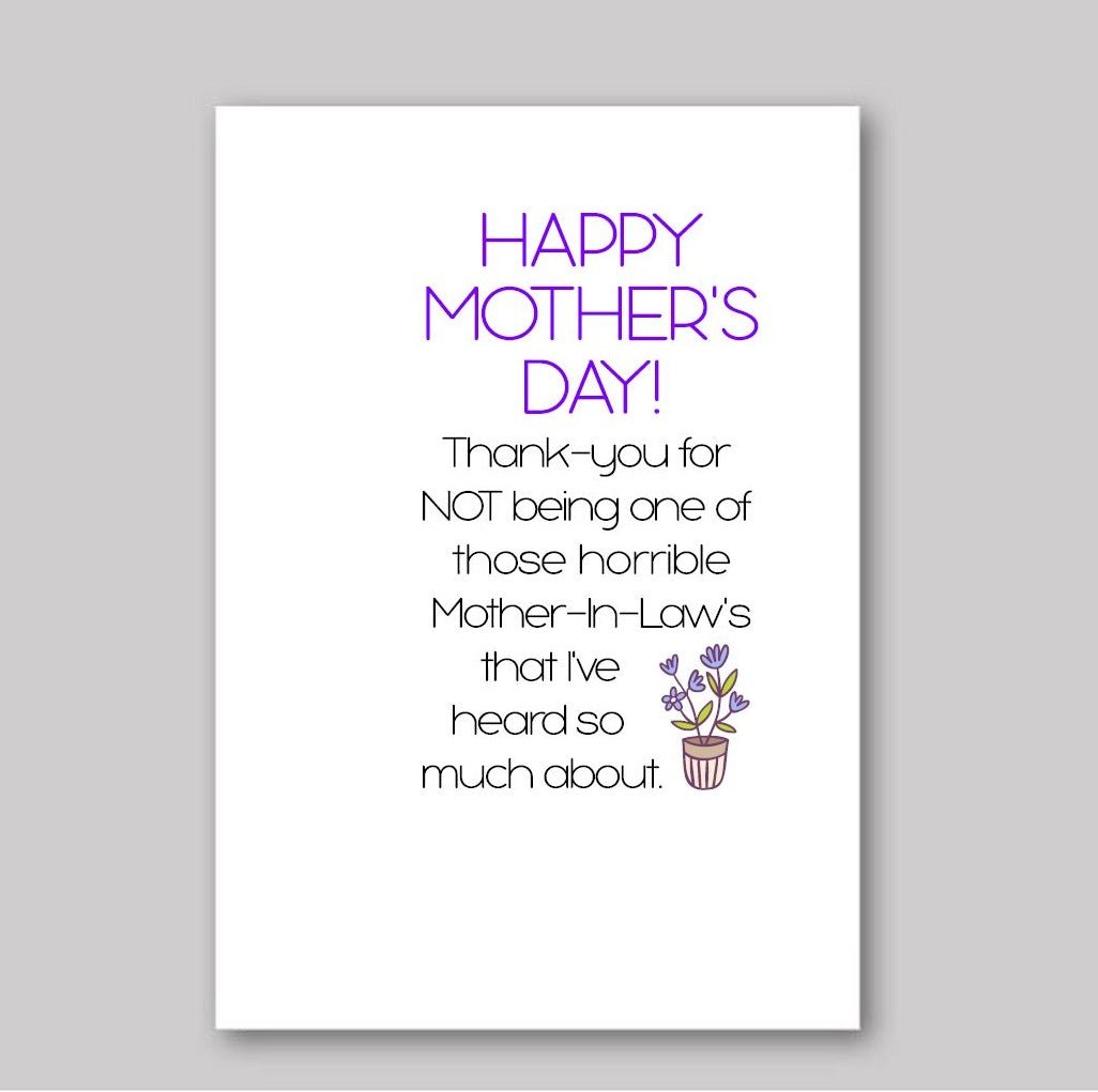 Not A Horrible MIL - What She Said Creatives