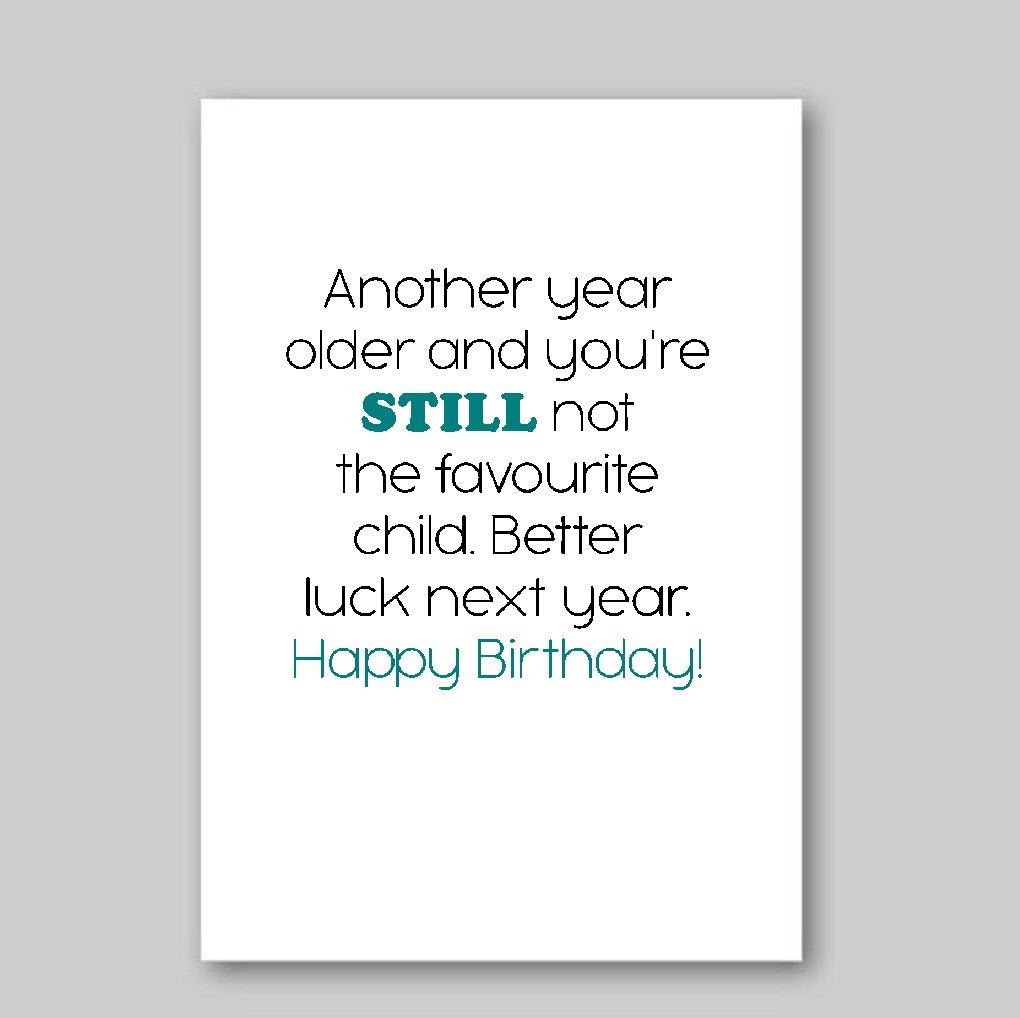 Not The Favourite Child - What She Said Creatives