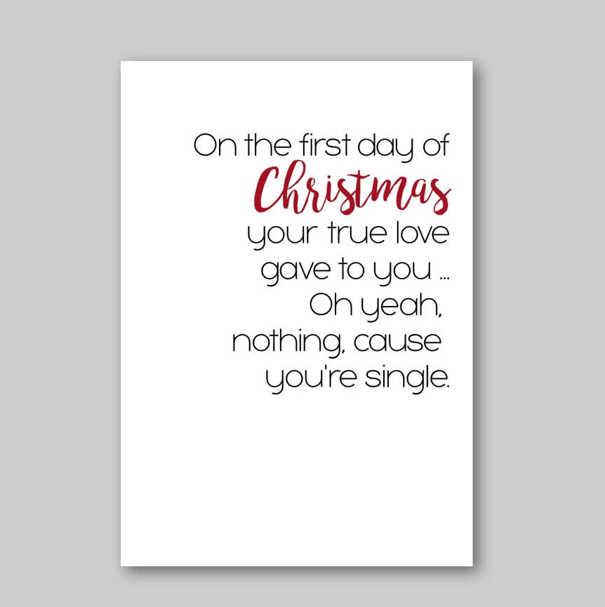 Single at Christmas - What She Said Creatives