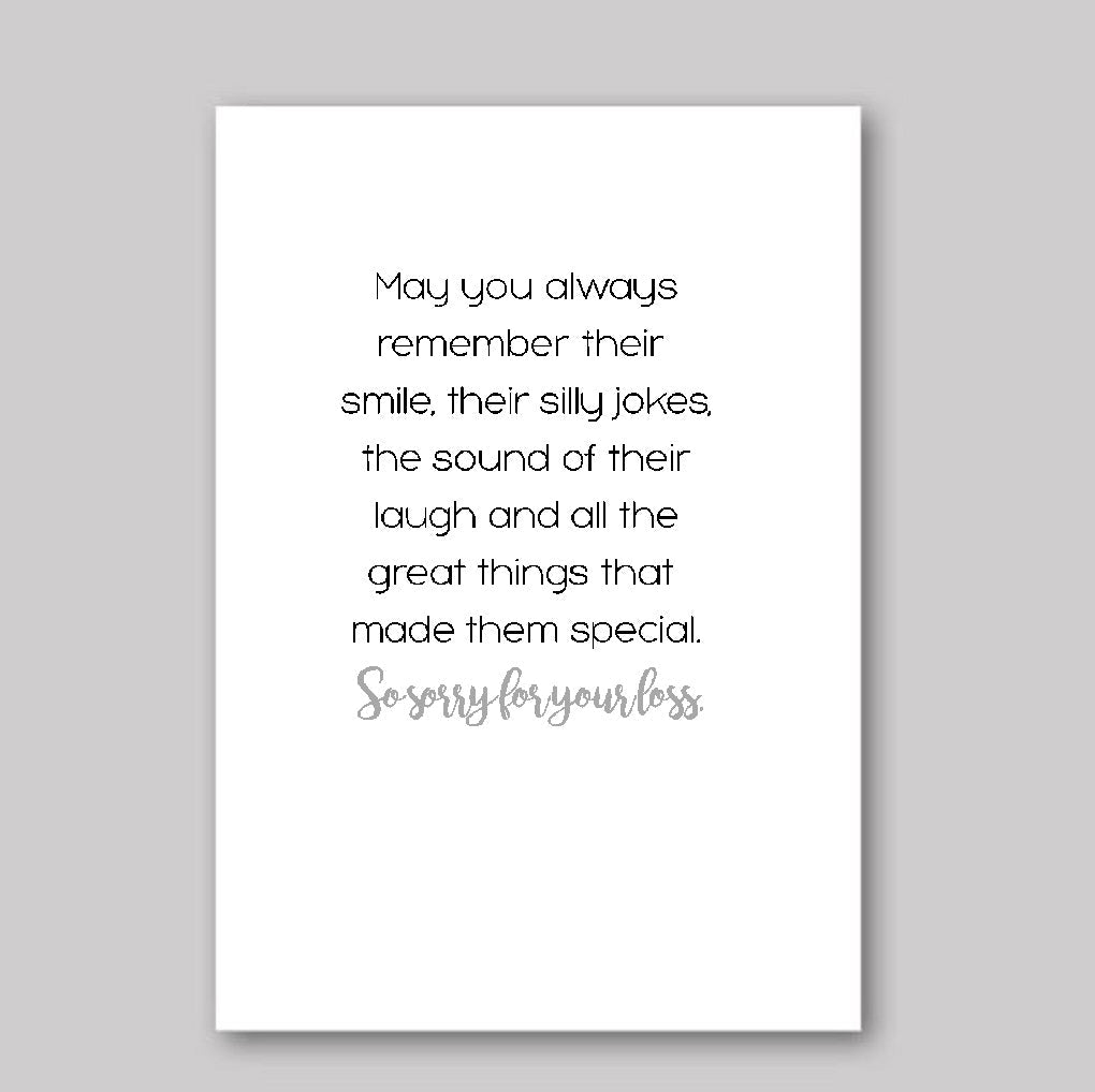 Sorry for Your Loss - What She Said Creatives