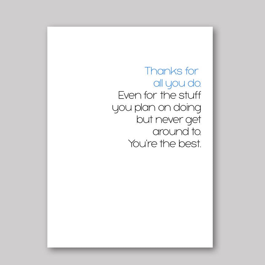 Thanks for All You Do - What She Said Creatives