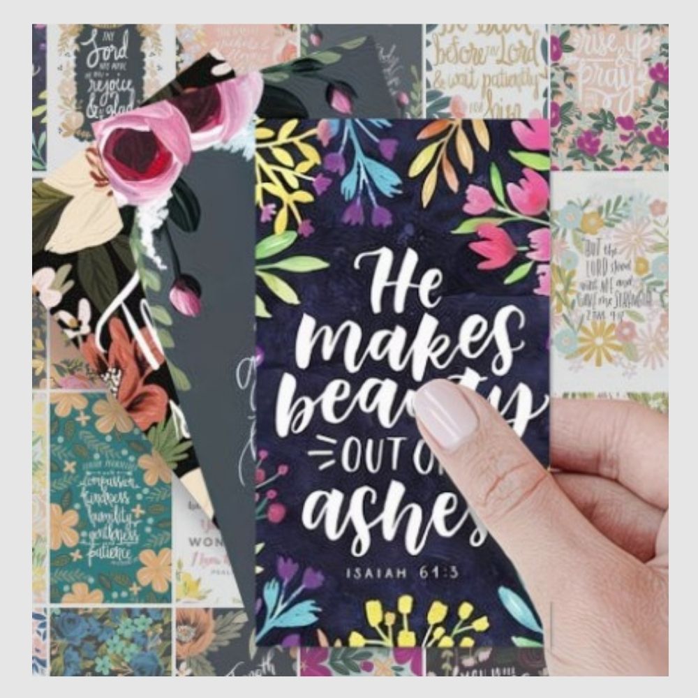 30-Day Christian Scripture Cards to keep you inspired with various Bible verses.