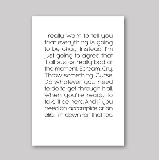 Accomplice or Alibi - What She Said Creatives