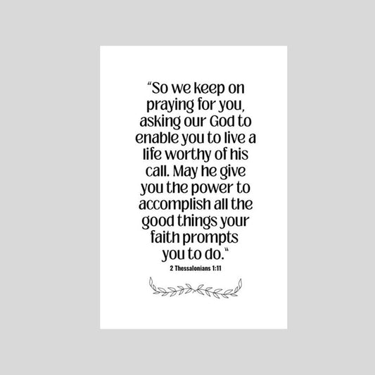 Accomplish All the Good Things - Christian Encouragement Card - What She Said Creatives