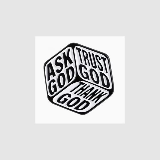 Ask God - Faith Reminder Pin - What She Said Creatives