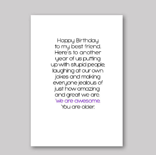 Best Friend Birthday - What She Said Creatives