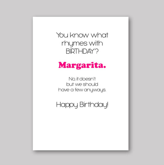 Birthday Margarita - What She Said Creatives