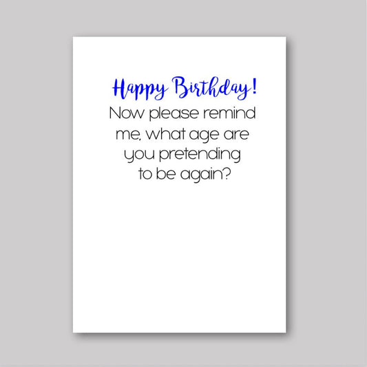 Birthday Pretending - What She Said Creatives