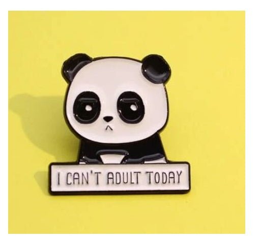 Cant Adult Panda Pin - What She Said Creatives