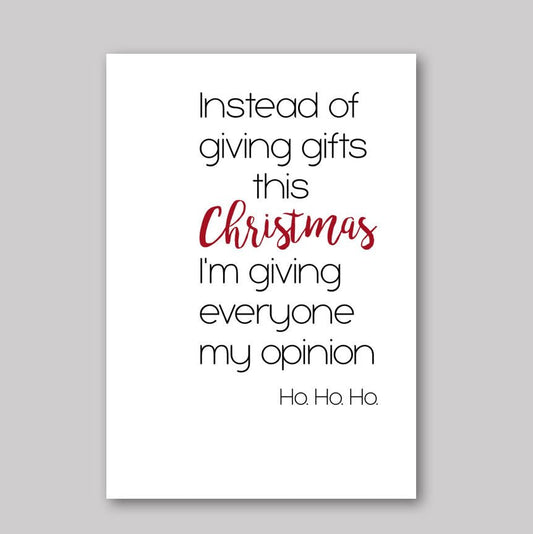 Christmas Opinion Gifts - What She Said Creatives