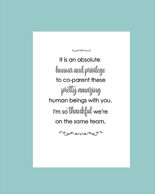 Co - Parent Thank - You Card - What She Said Creatives