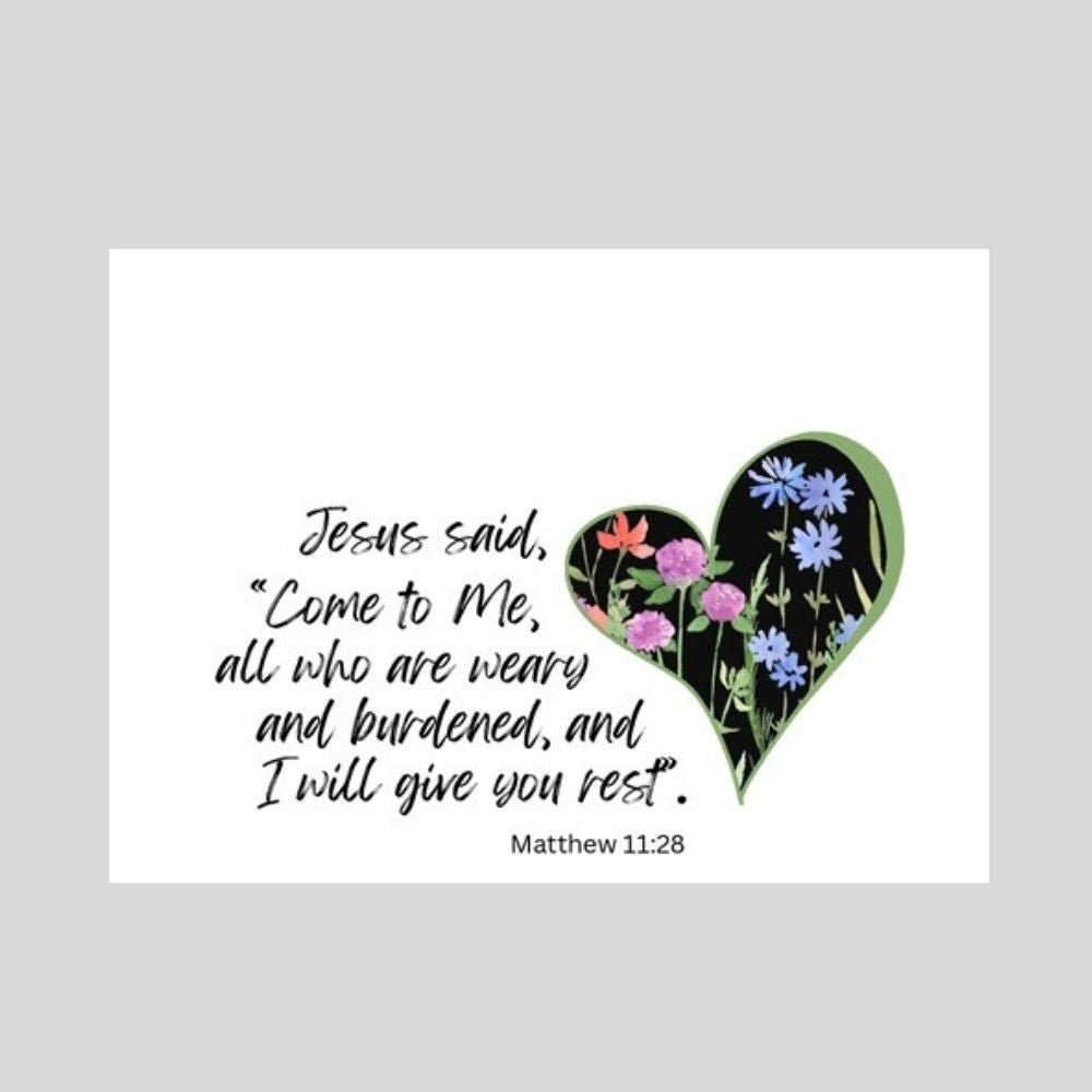 Come to Me Card – Christian Encouragement Greeting Card - What She Said Creatives