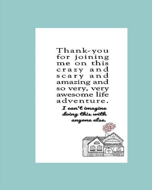 Crazy Adventure Partner Card - What She Said Creatives