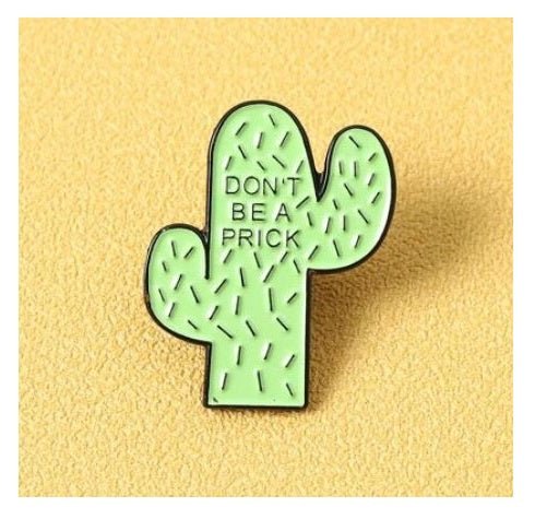 Don't Be a Pr**k Pin - What She Said Creatives