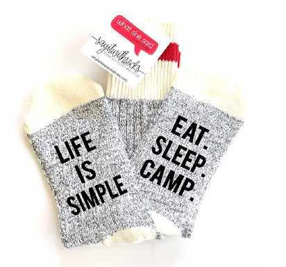 Eat. Sleep. Camp. Socks - What She Said Creatives