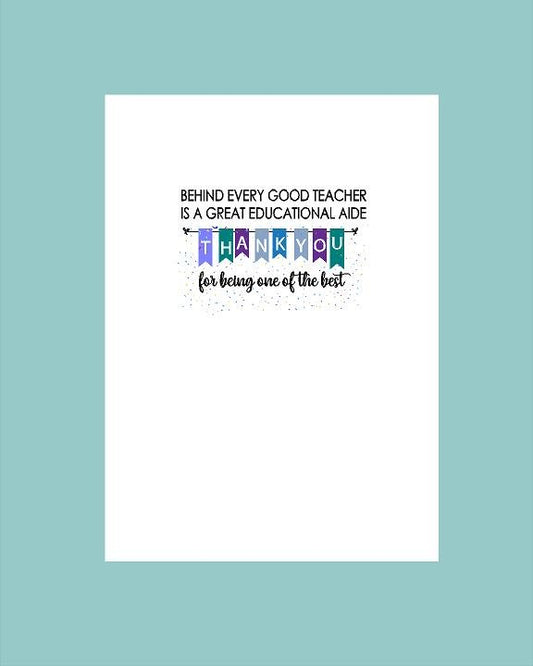 Educational Assistant Thank - You Card - What She Said Creatives
