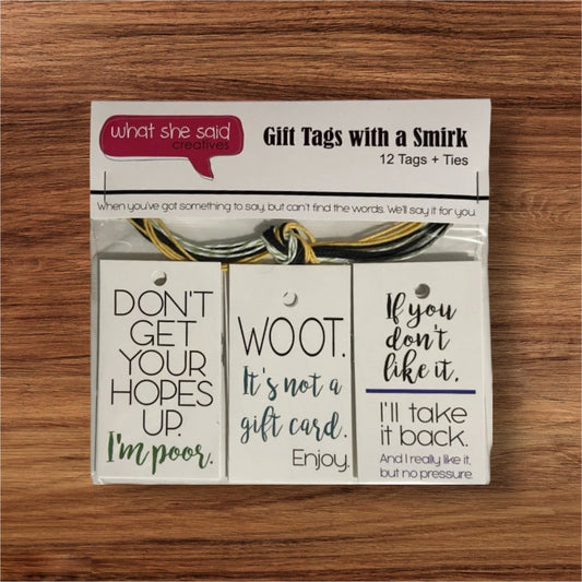 Everyday Gift Tags - What She Said Creatives