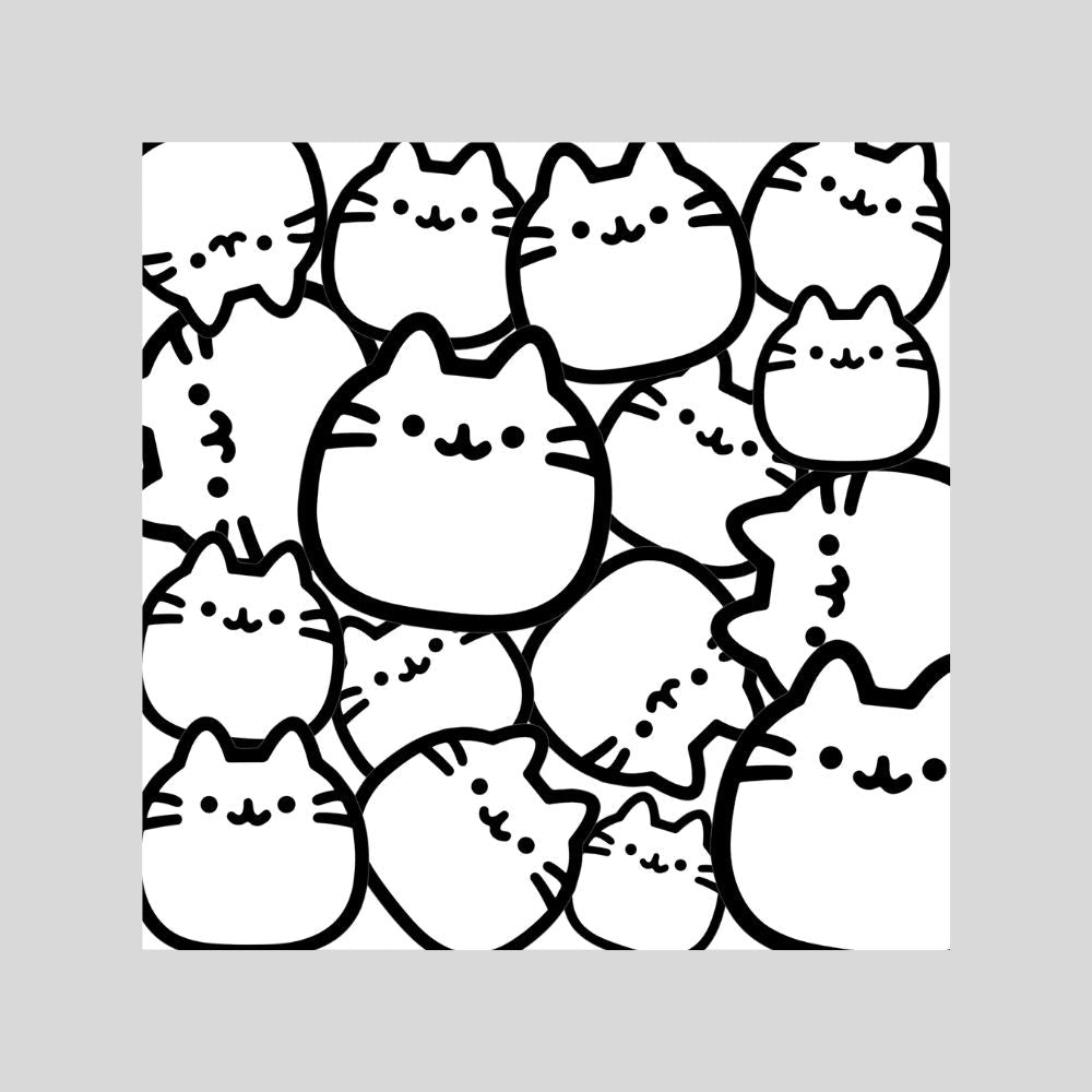 fat cat gas tank door car decal vinyl fuel door decal funny cat design
