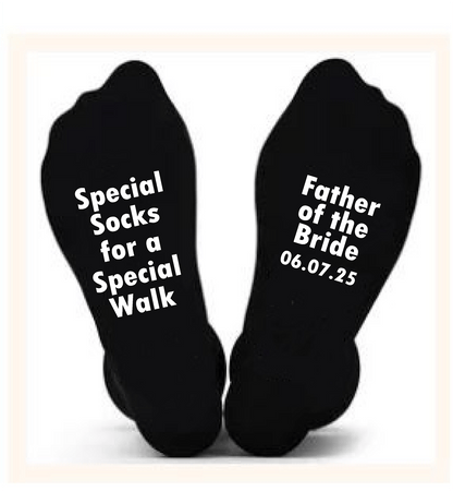 Father of the Bride Socks - What She Said Creatives