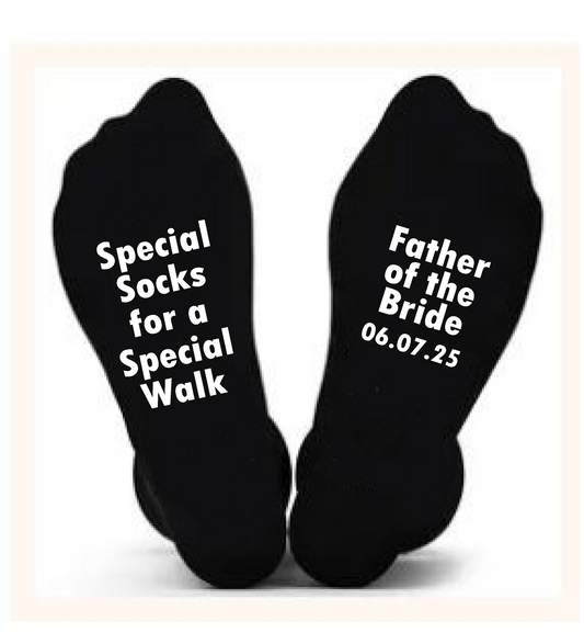 Father of the Bride Socks - What She Said Creatives