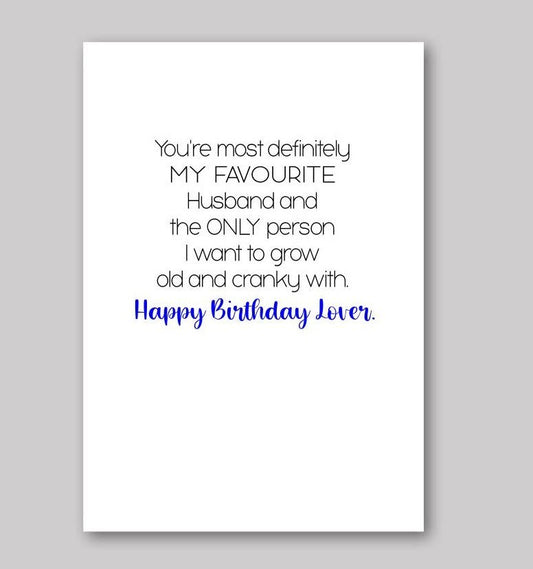 Favourite Husband - What She Said Creatives
