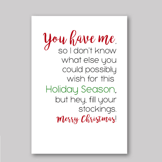 Fill Your Stockings - What She Said Creatives