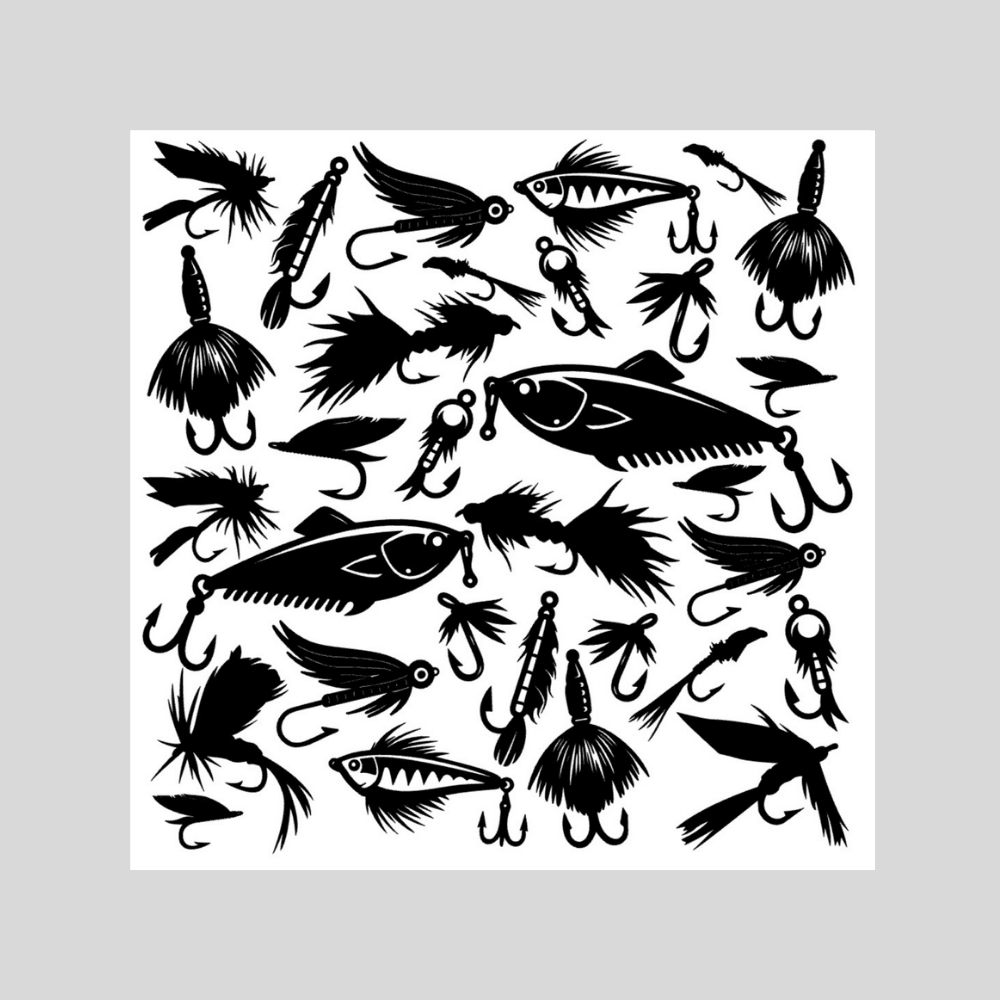 fishing life gas tank door car decal vinyl fuel door decal fishing design