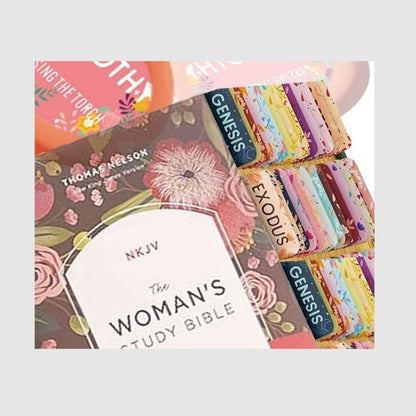Floral Bible Tabs | Books of the Bible Study Tabs - What She Said Creatives