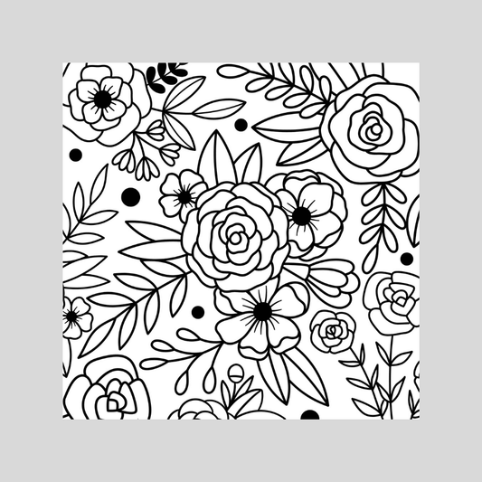 flowery gas tank door car decal vinyl fuel door decal floral pattern design