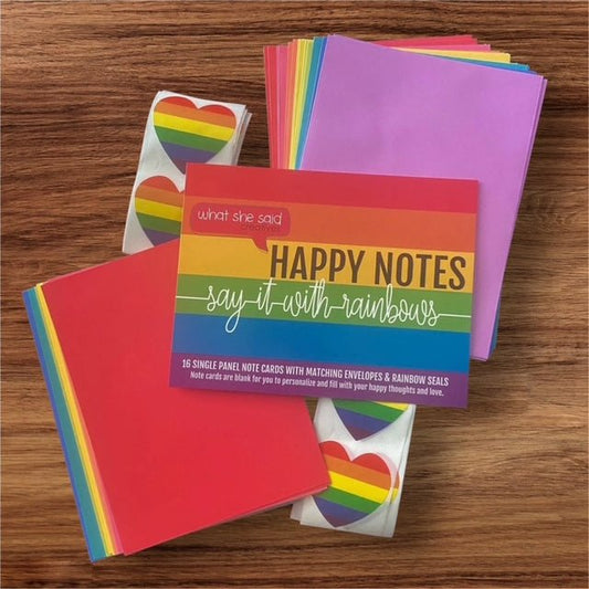 Happy Rainbow Notes - What She Said Creatives