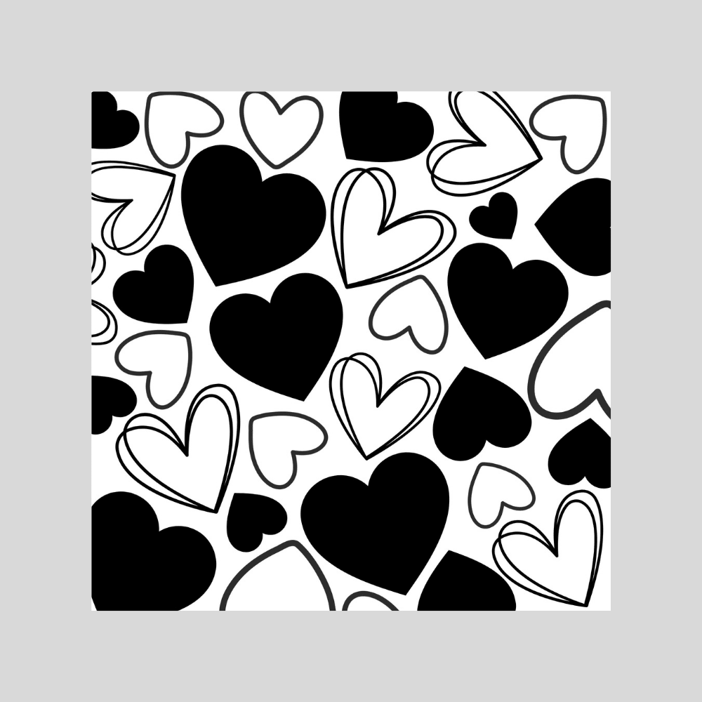 hearts gas tank door car decal vinyl fuel door decal cute heart pattern