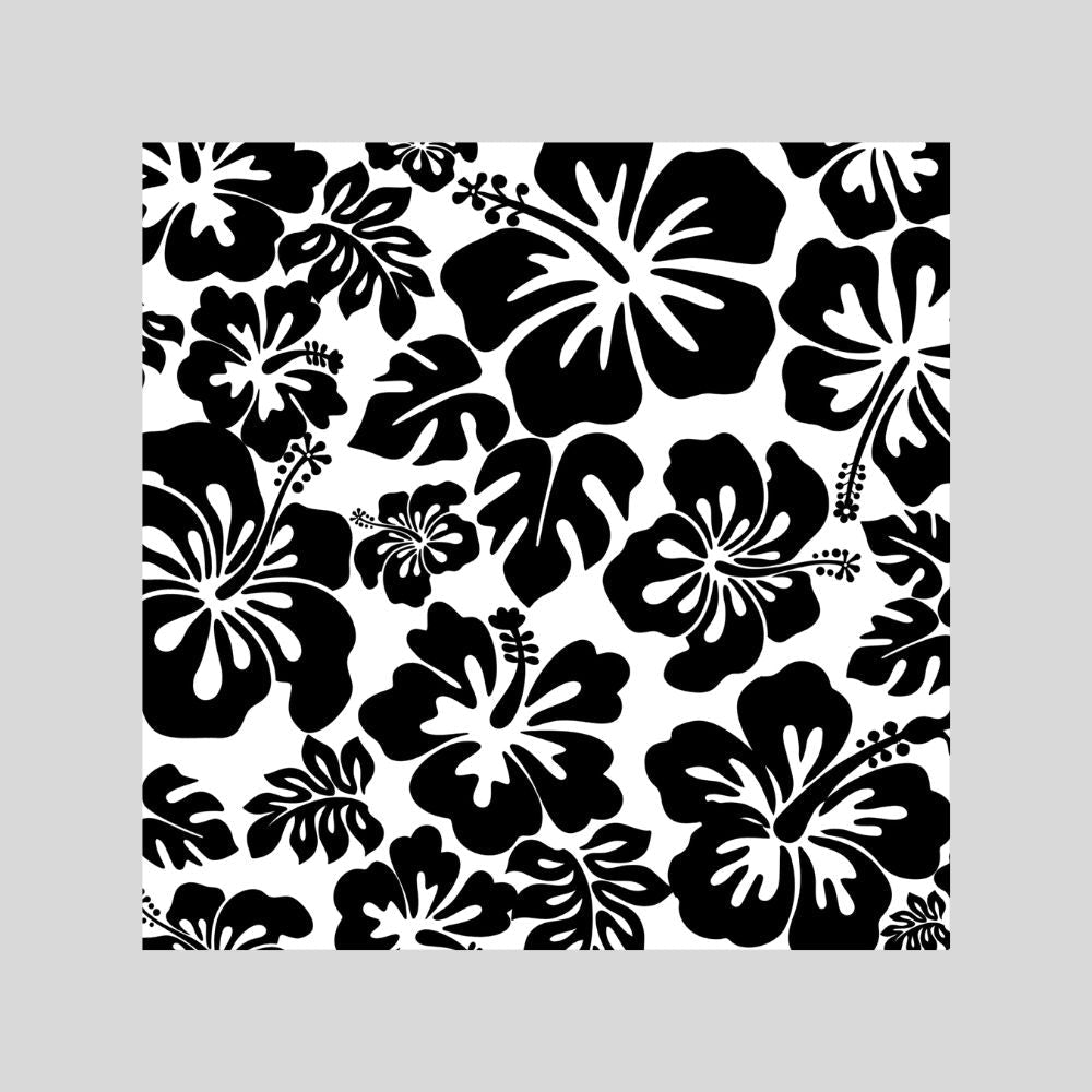 hibiscus gas tank door car decal vinyl fuel door decal tropical flower design